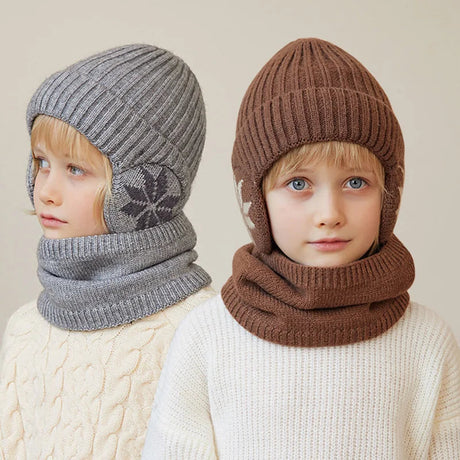 Boys’ Fleece-Lined Winter Hat & Scarf Set Bianca Australia