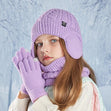 Warm Earflap Beanie Set – Boys & Girls 3-in-1 Bianca Australia