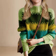 Riley | Thick Striped High-Neck Knit Sweater Bianca Australia
