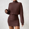 Léana | Knit A-Line Lantern Sleeve Dress Bianca Australia