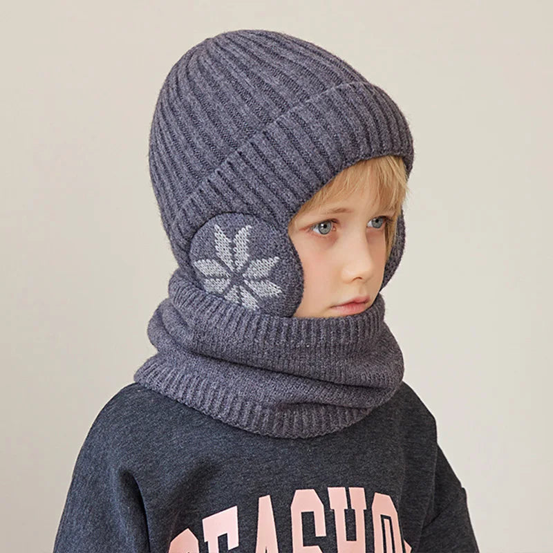 Boys’ Fleece-Lined Winter Hat & Scarf Set Bianca Australia