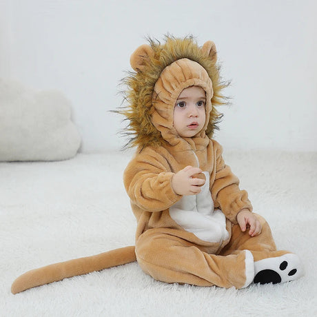 Baby Lion Romper – Cosy Zip-Up Costume Bianca Australia