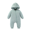 Solid Baby Hooded Romper – Warm & Zipped Style Bianca Australia
