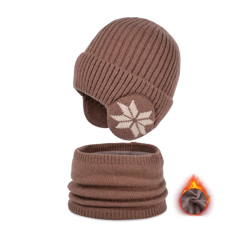Boys’ Fleece-Lined Winter Hat & Scarf Set Bianca Australia