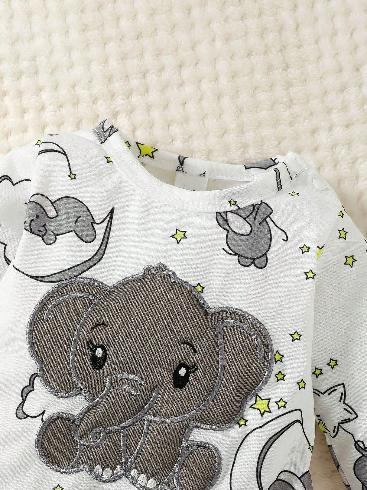 Elephant Baby Romper Set – 2-Piece with Hat Bianca Australia