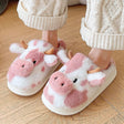 Cow Print Plush Slippers Bianca Australia