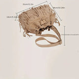 Soft Velvet Tassel Shoulder Bag Workoutry