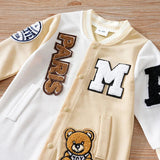 Cartoon Baby Baseball Romper – Long Sleeve Style Bianca Australia