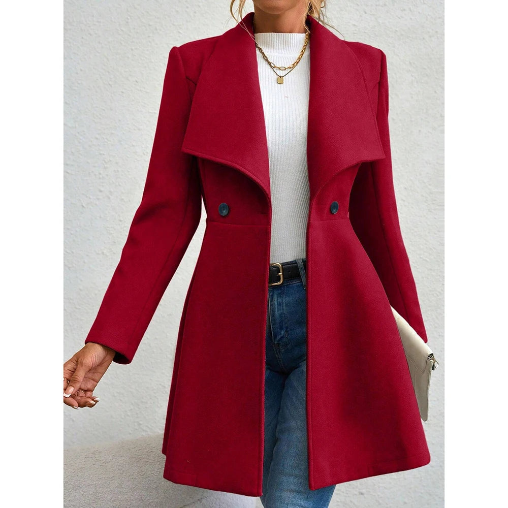 Romy | Elegant Buttoned Winter Coat Bianca Australia
