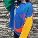Uma | Boho Smiley Oversized Knit Sweater Bianca Australia