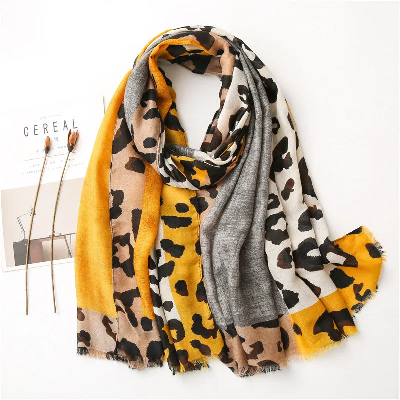 Yasmin | Floral Print Cotton Viscose Tassel Scarf Bianca Australia