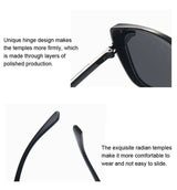 Luxury Cat Eye Sunglasses – Oversized Black Frame Workoutry