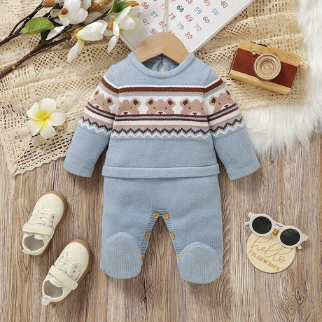 Cute Bear Baby Romper – Long Sleeve & Cosy Fit - Bianca Australia