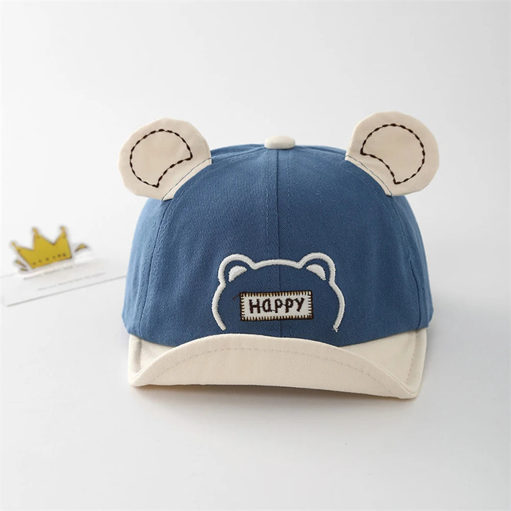 Soft Brim Baby Baseball Cap – Smiley Design Bianca Australia