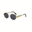 Trendy Oval Metal Sunglasses Workoutry