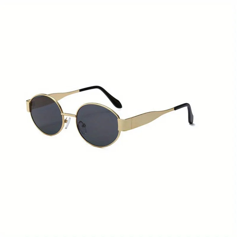 Trendy Oval Metal Sunglasses Workoutry