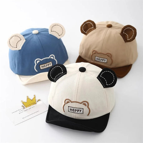 Soft Brim Baby Baseball Cap – Smiley Design Bianca Australia