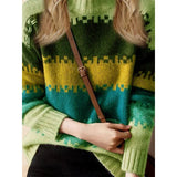 Riley | Thick Striped High-Neck Knit Sweater Bianca Australia