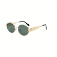 Trendy Oval Metal Sunglasses Workoutry