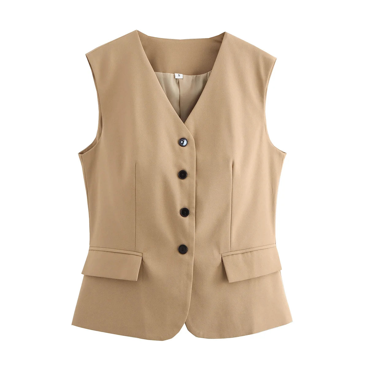 Elegant Women’s V-Neck Office Vest