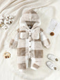 Plaid Hooded Baby Romper – Warm & Cosy Winter Bianca Australia