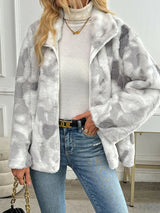 Nina | Harajuku Tie-Dye Fleece Zip-Up Jacket Bianca Australia