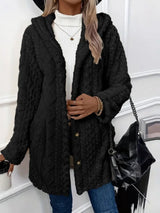 Kiera | Elegant Longline Winter Buttoned Cardigan Coat Bianca Australia