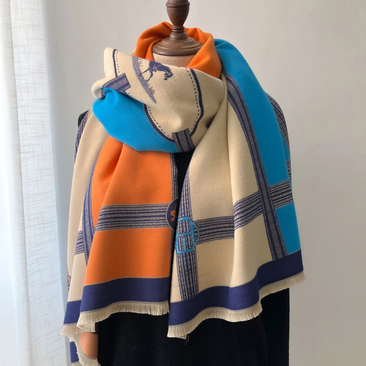 Willa | Luxe Cashmere-Feel Winter Tassel Scarf Bianca Australia
