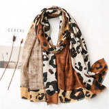 Yasmin | Floral Print Cotton Viscose Tassel Scarf Bianca Australia