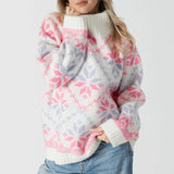 Tessa | Snowflake Turtleneck Christmas Knit Sweater Bianca Australia
