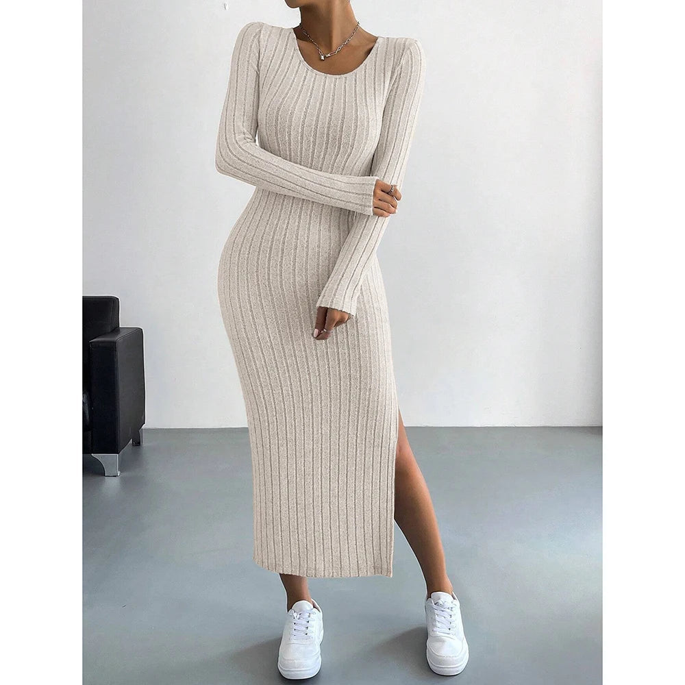 Kaïa | Striped Knit Maxi Dress Bianca Australia