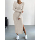 Kaïa | Striped Knit Maxi Dress Bianca Australia
