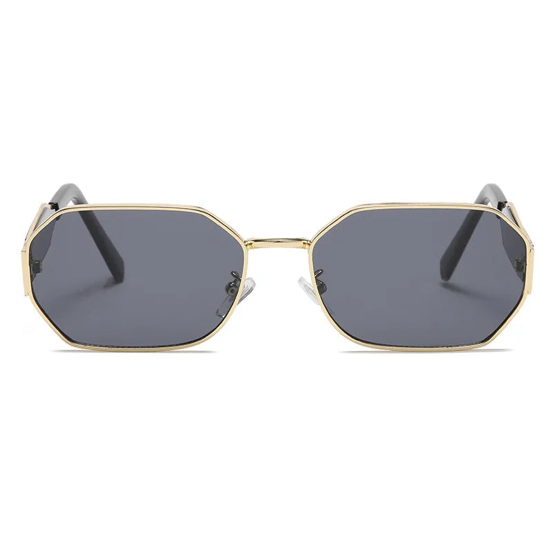 Retro Metal Rectangle Sunglasses Workoutry