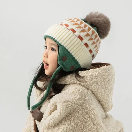 Cute Winter Hat with Pom & Smile Lining Bianca Australia
