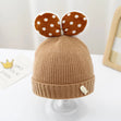 Polka Dot Baby Beanie with Bow – Warm & Cosy Bianca Australia