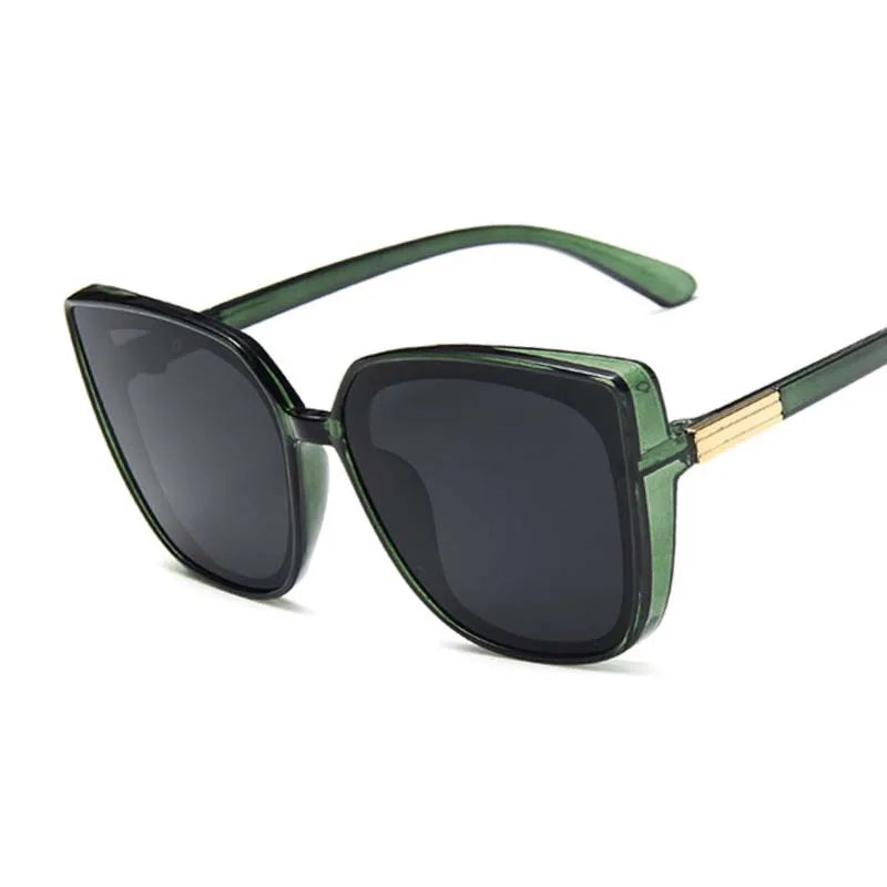 Luxury Cat Eye Sunglasses – Oversized Black Frame Workoutry