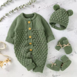 Newborn Knit Ensemble – 4Pcs Warm & Unisex - Bianca Australia