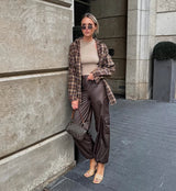 Vintage Plaid Long Sleeve Shirt
