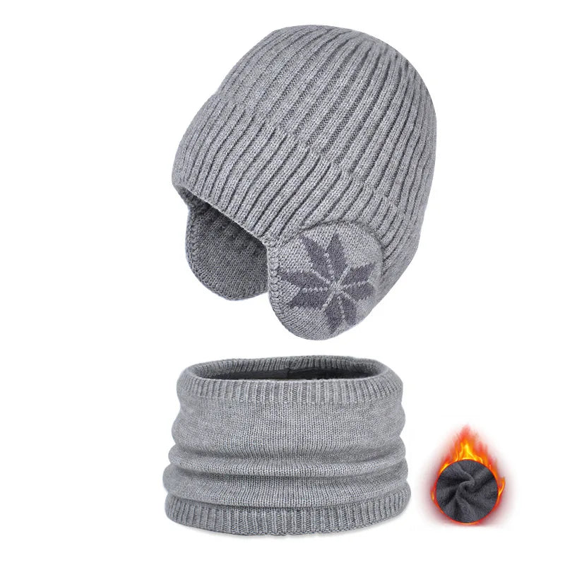 Boys’ Fleece-Lined Winter Hat & Scarf Set Bianca Australia