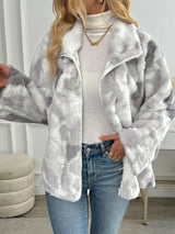 Nina | Harajuku Tie-Dye Fleece Zip-Up Jacket Bianca Australia