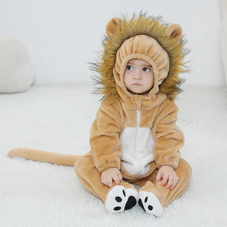 Baby Lion Romper – Cosy Zip-Up Costume Bianca Australia