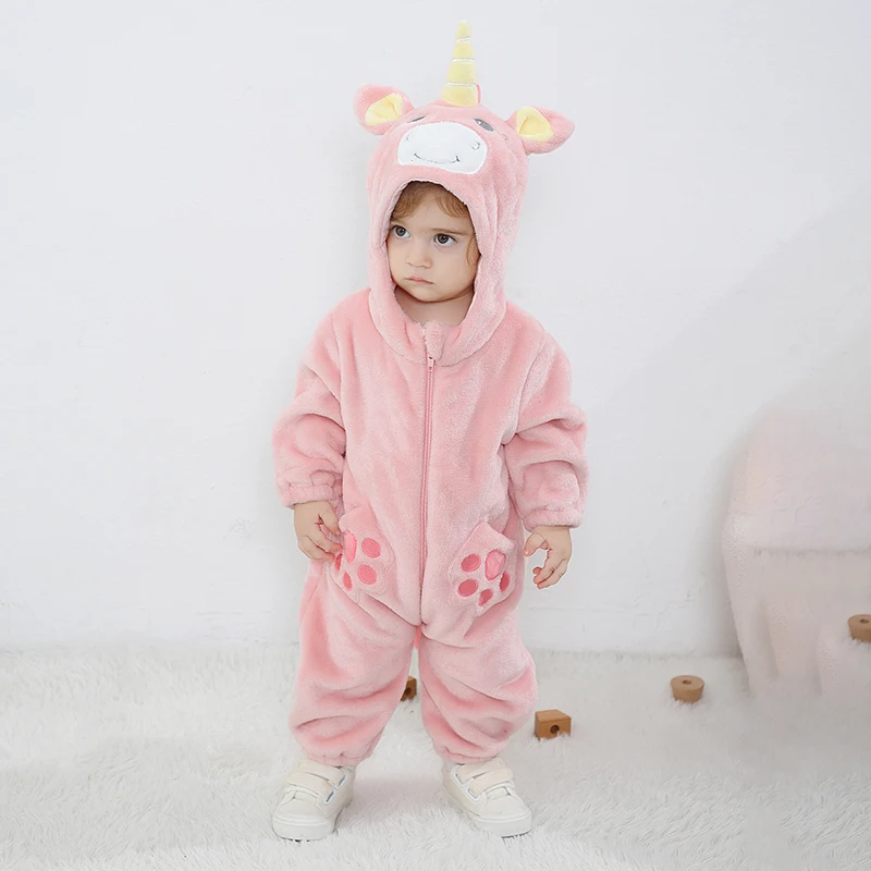 Baby Unicorn Romper – Cosy Zip-Up Hoodie Bianca Australia