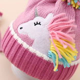 Girls’ Warm Unicorn Beanie & Gloves Set Bianca Australia