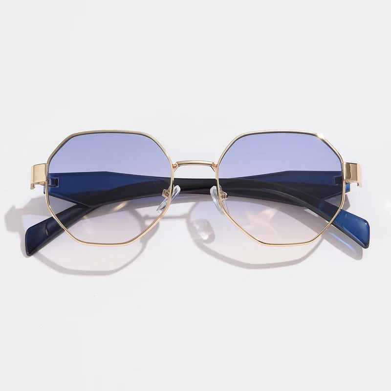 Luxury Polygon Metal Sunglasses Workoutry