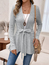 Selene Lace-Up Knit Cardigan