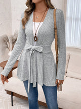 Selene Lace-Up Knit Cardigan 1