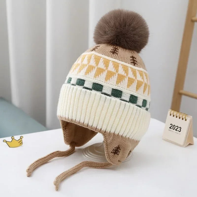Cute Winter Hat with Pom & Smile Lining Bianca Australia