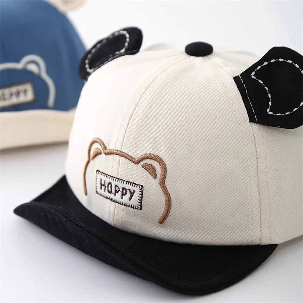 Soft Brim Baby Baseball Cap – Smiley Design Bianca Australia