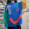 Uma | Boho Smiley Oversized Knit Sweater Bianca Australia