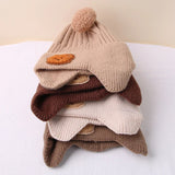 Cartoon Bear Knit Hat – Ear Protection for Babies Bianca Australia